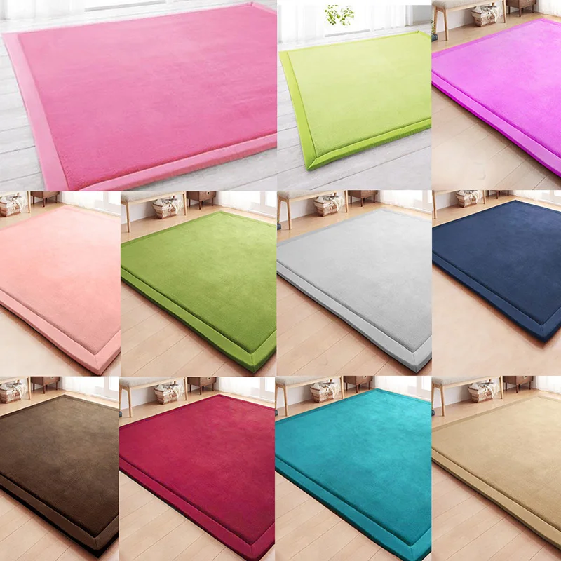 

Thick Floor Rugs Kids Playing Mat Rug Children Play Ground Places Rectangle Floor Carpet for Bedroom Living Room 80x120cm