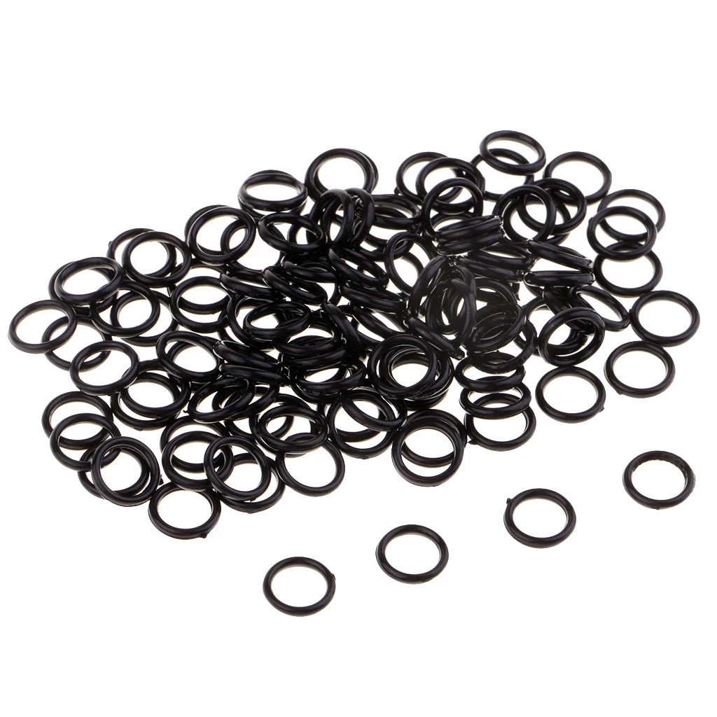 100 Pieces Nylon Bra Strap Adjuster Slider O Ring Lingerie DIY Sewing Crafts 6mm