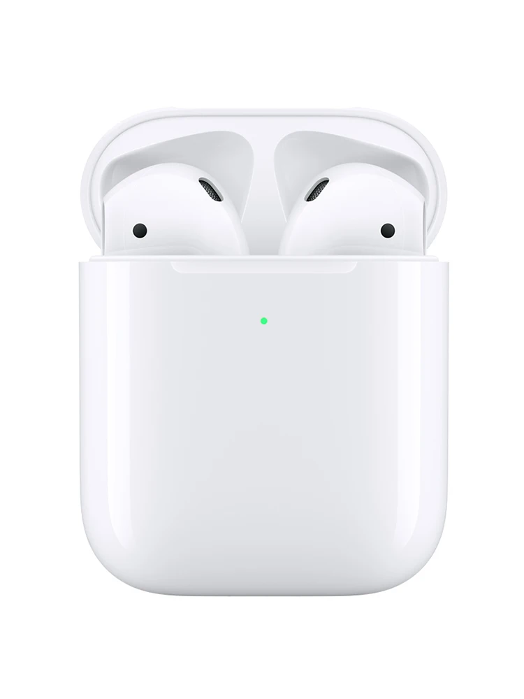 PanTong Apple AirPods с беспроводной зарядный чехол, беспроводная Bluetooth гарнитура, портативный Apple, авторизованный онлайн продавец - Цвет: Белый