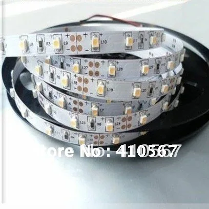 

5m pure white/Warm White 3528 Led Strip 60Leds/m 300 Leds SMD Non Waterproof Flexible LED Strips 12v Free Shipping