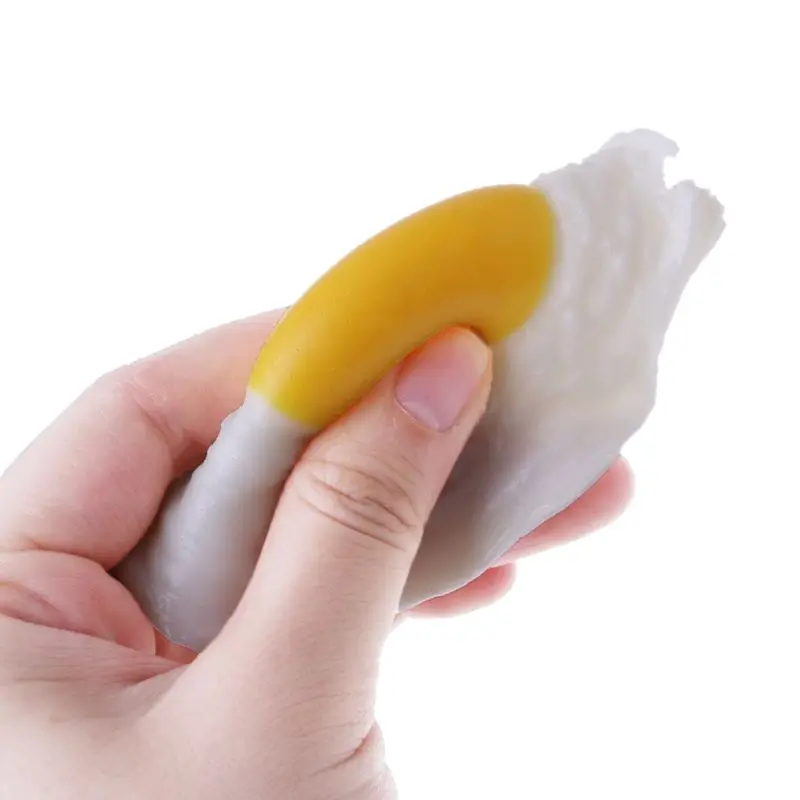 Sticky Rubber Egg Squeeze Kitchen Food Toy Pretend Play Cooking Gag Joke Toy