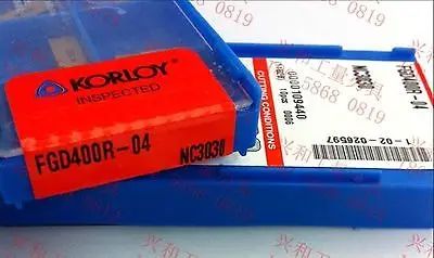 

2PCS NEW KOR+ FGD400R-04 NC3030 Carbide Inserts 10PCS/Box