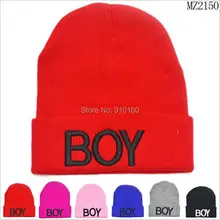 Новая зимняя детская шапка, детская вязаная шапка для мальчиков, детская шапка, милая, 6 цветов
