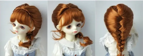 3 BJD парик кукольный парик один хвостик-dd sd10 sd sd16