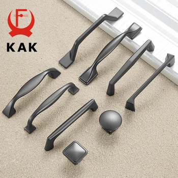 KAK Zinc Alloy Pearl Gray Cabinet Handles Drawer Knobs Kitchen Cupboard Door Pulls Fashion Furniture Handle Cabinet Hardware