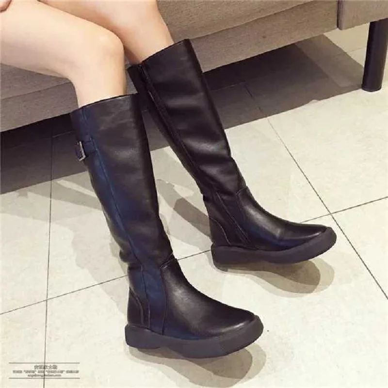 

2018 autumn new Korean version of the round head front tie flat-bottom comfortable ladies Martin boots army black ljj 1006
