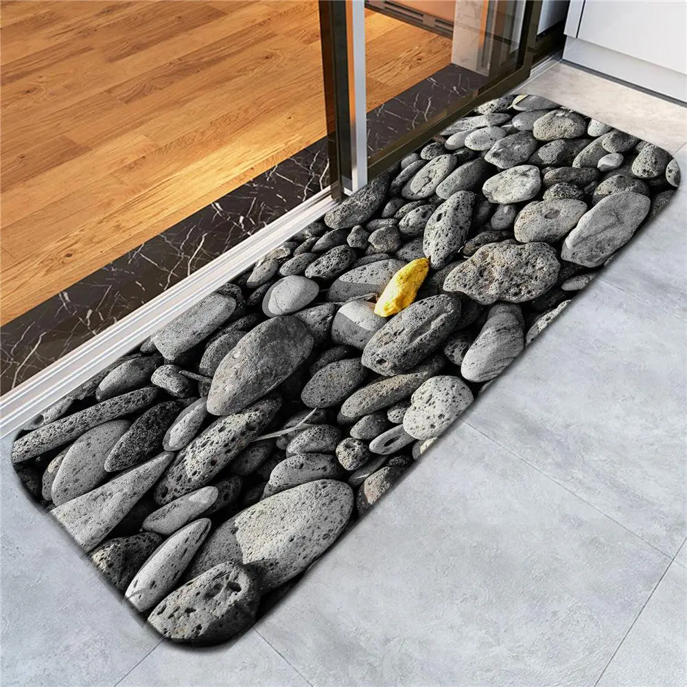 

Cobblestone Pavement Printing Floor Mats Door Mats Carpet Kitchen Slip Absorbent Mats Study Mats Insole