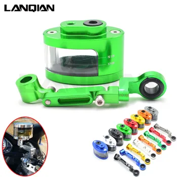 

Hot Motorcycle CNC Brake Clutch Reservoir Cylinder Fluid Oil Cup Bracket For KAWASAKI ZX12R ZX6R ZX636R Z900 Z650 Z800 H2R MT07
