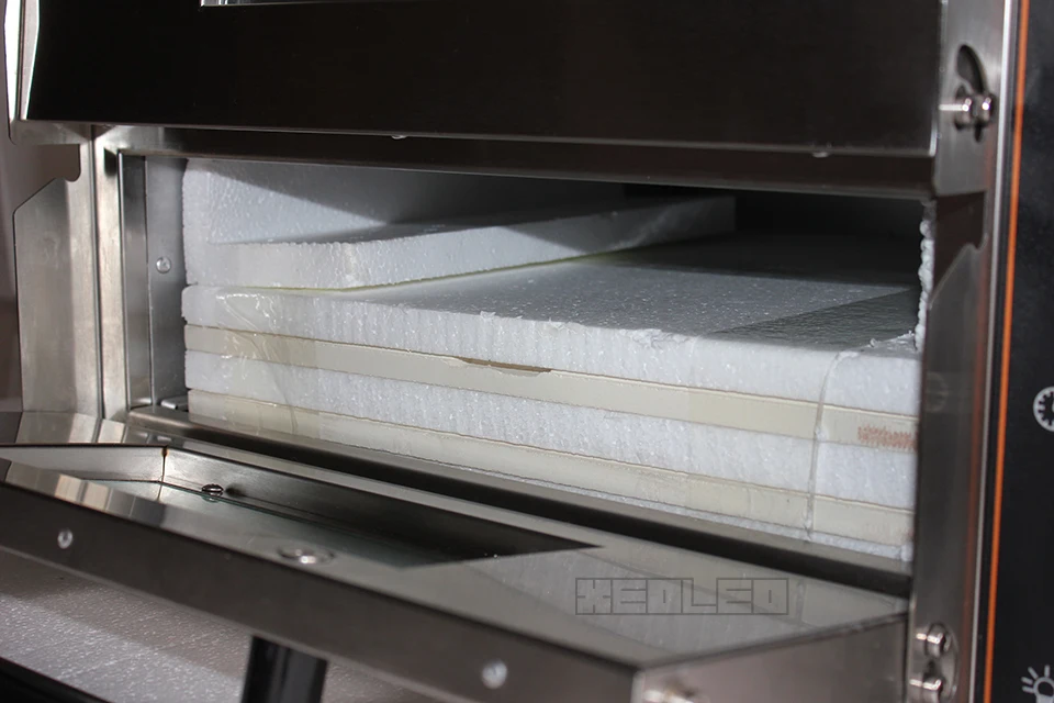 XEOLEO электрическая печь для выпечки пиццы печь для хлеба из нержавеющей стали двухслойная машина для выпечки хлеба 16 дюймов 3000 Вт 220 В