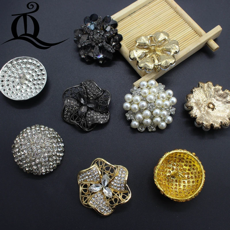 Zinc alloy Jeans Button big diy Handmade decorative rhinestone Metal Buttons,sewing buttons for fur coats, clothing accessories