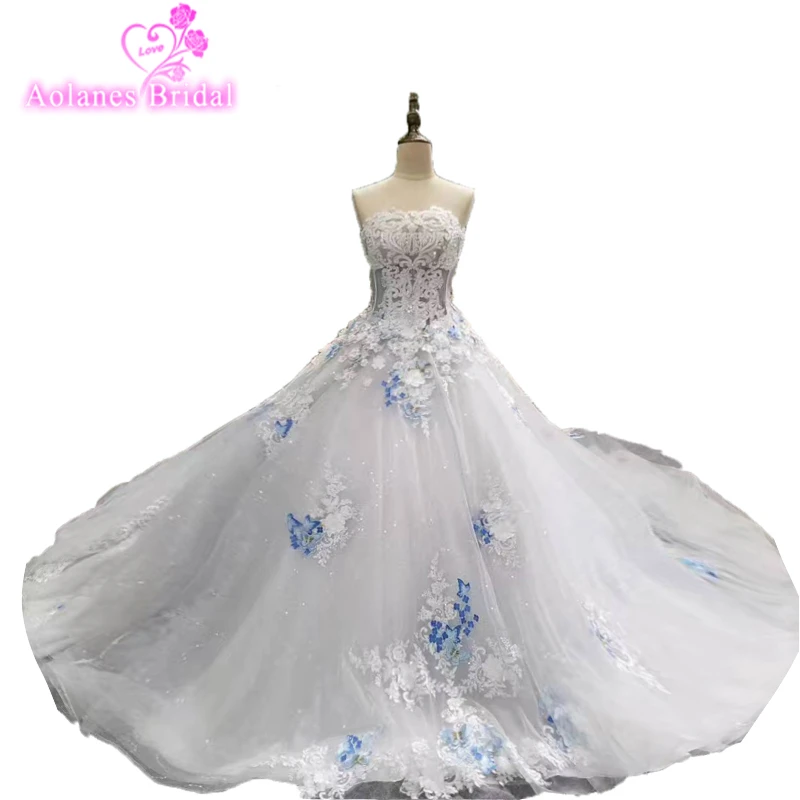 tiffany blue wedding gown