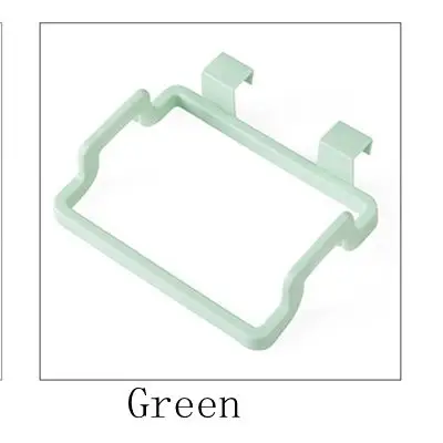 Многофункциональный экологически чистый стеллаж для хранения мусора, держатель, аксессуары для дома, кухни, дверь, сзади, висящий, стиль, крюк для хранения - Цвет: Green