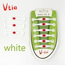 Лидер продаж; эластичные шнурки; силиконовые шнурки без завязок; женская обувь без застежки; Мужская обувь белого цвета; 12 шт./упак