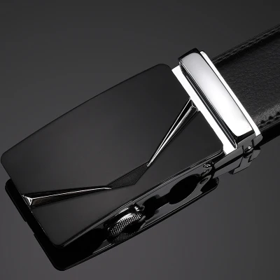 Известный мужской ремень брендовый дизайнерский мужской ремень Топ ceinture кожаный ремень Автоматическая пряжка мужской ремень - Цвет: 44