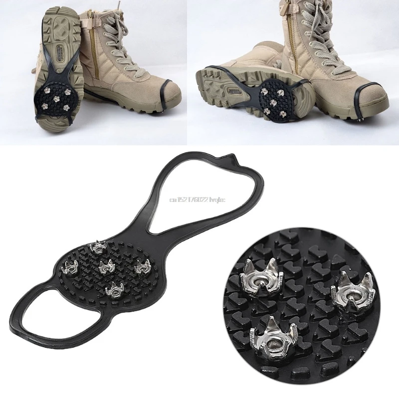 

Anti Slip Ice Snow Grips Winter Camping Hiking Walking Cleat Gripper Shoes Spike