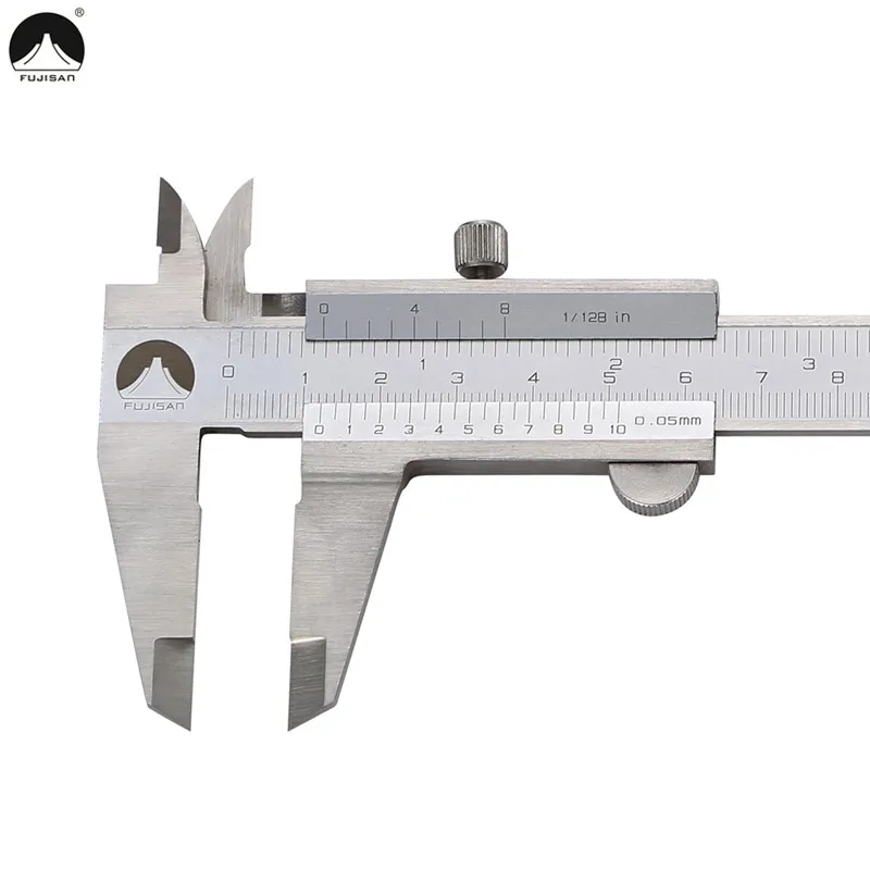 US $22.49 FUJISAN Vernier Caliper 0150200300mm 1128in Paquimetro Stainless Steel Calipers Gauge Measuring Tools