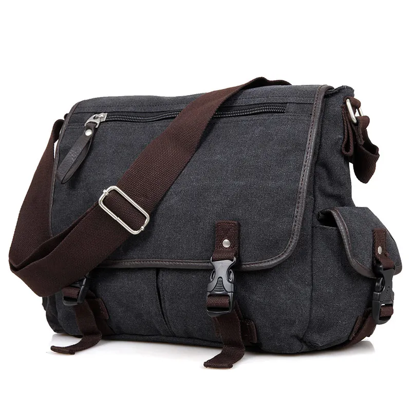 

J.M.D High Quality 16Oz Canvas Men's Messenger Bag Vintage Shoulder Bag For Man Sling Bag 9035-