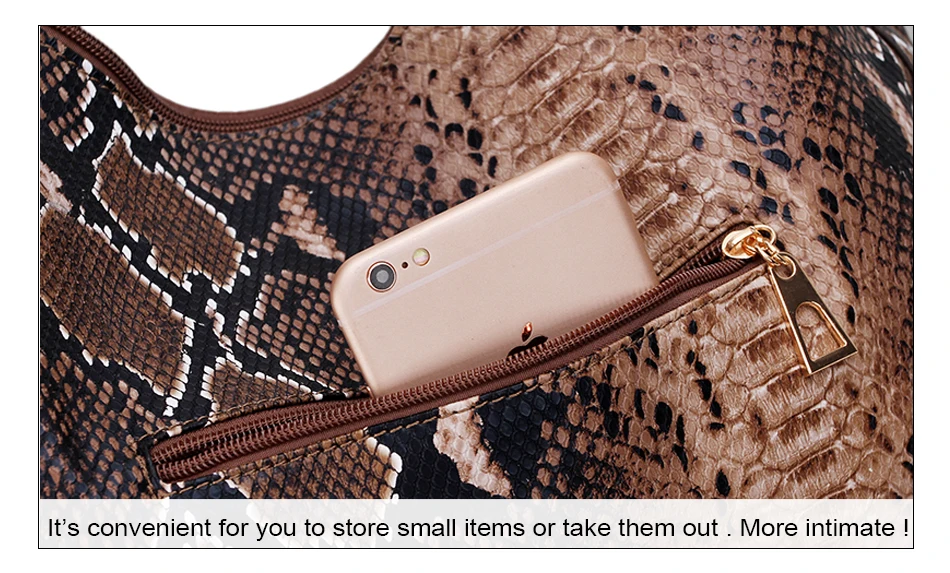 Smiley sunshine snake print grandes sacos femininos