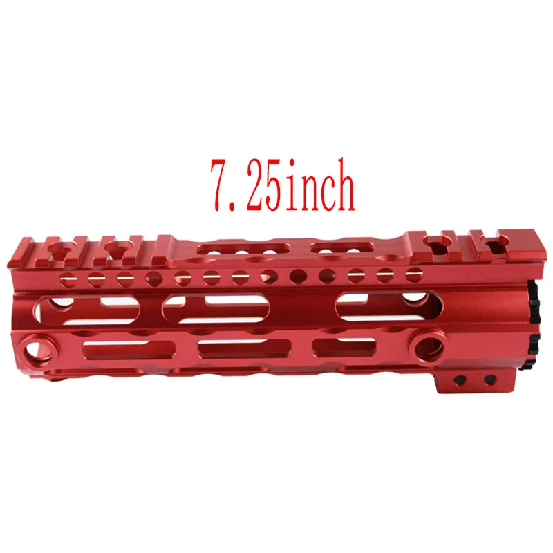 CNC ультра легкий тактический 7,25 ''10,2'' 12,6 ''поручень Пикатинни для страйкбола AEG - Цвет: Red 7.25 inch