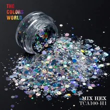 TCT-082 массивные разноцветные лазерные цветные блестки для ногтей для дизайна ногтей DIY украшения для боди-арта украшения для макияжа для лица ручной работы DIY