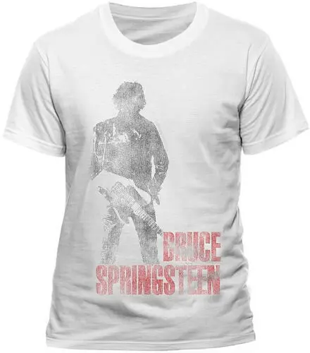 Брюс Спрингстин стоящая футболка официальные белые мужские женские унисекс Новые