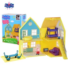 Genuine Peppa Pig Toy House Scene Simulation Two-sided house Steeple Family suit George Action Figures Toys for Children Gift Genuine Peppa Pig Toy House Scene Simulation Two-sided house Steeple Family suit George Action Figures Toys for Children Gift
