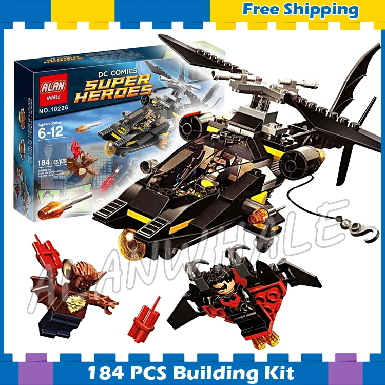 

185pcs Super Heroes Batman Movie Man-Bat Attack Batcopter Helicopter 10226 Model Building Blocks Gifts Sets Compatible With Lego