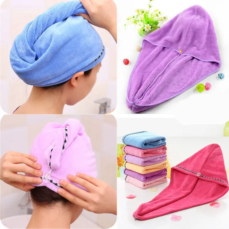 micfabric Wash Towel Quick Dry Drying Bathing Wrap Caps Thicken Plush Shower Capsshower cap