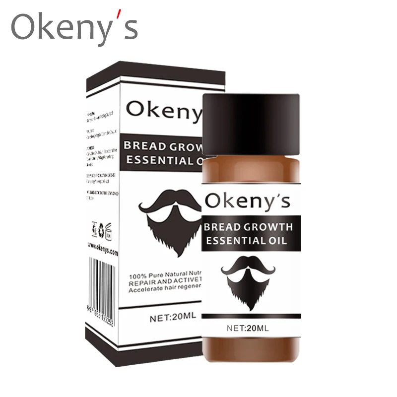 Okeny's рост бороды спрей 20 мл стимулятор роста бороды 100% натуральный ускорение масло для бороды лица для роста волос 15 дней эффект