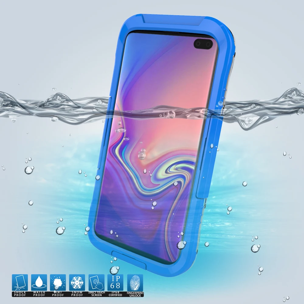 IP68 للماء حقيبة لهاتف سامسونج S10e S10 S9 S8 زائد S7 S6 حافة تحت المياه برهان الغوص غطاء ل غالاكسي ملاحظة 9 8 5 الهاتف حالات