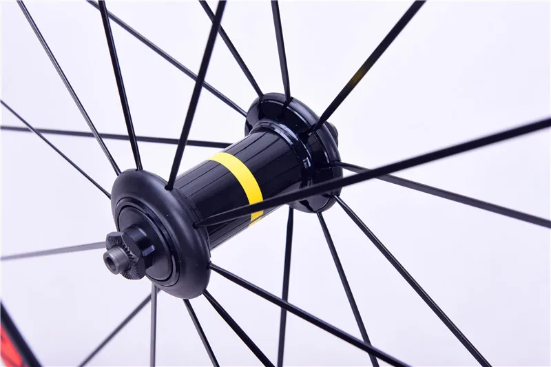 Cheap 60 + 88mm Road bike carbon bike wheels 700C 23mm width riveter tubular cycling road bicycle Wheelset carbon with basalt brake 1