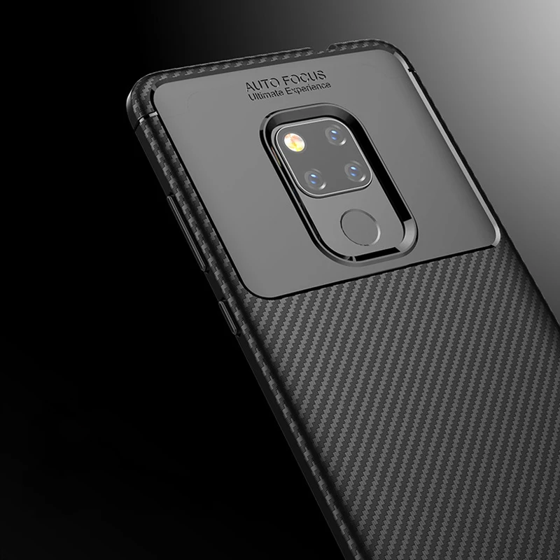 Mate20 Armor Carbon Fiber Case Huawei Mate 20 Pro Lite Case Silicone