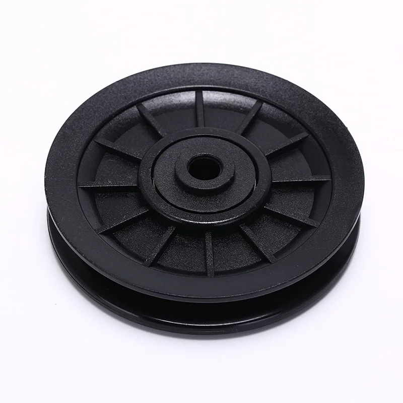 1Pc 105mm Black Bearing Pulley Wheel Cable Gym Equipment Durable And Wearproof Abs Material