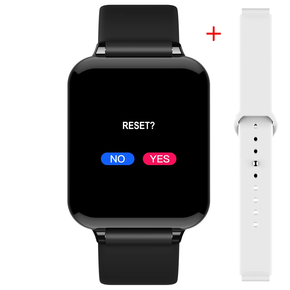 Torntisc дропшиппинг B57 женские Смарт-часы для Android Apple Watch пульсометр кровяное давление Hero Band 3 умные часы для мужчин - Цвет: Black  White Strap