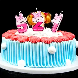 1 шт Номера возраст свечи дети ребенок день рождения Юбилей номера торт возраст свечи вечерние поставляет украшения Микки вечерние