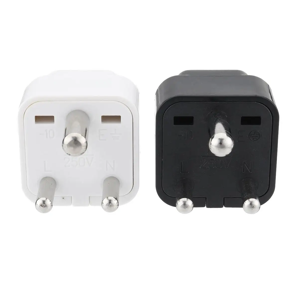 

KROAK 3 Pins Type D Plug Travelling Power Adapter Universal White Black 250V India to Africa