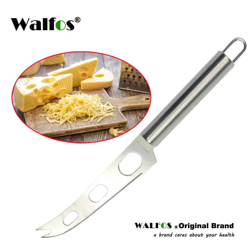 WALFOS Высококачественная ручка из нержавеющей стали, нож для сыра из нержавеющей стали с вилкой, инструменты для сыра, слайсер для сыра