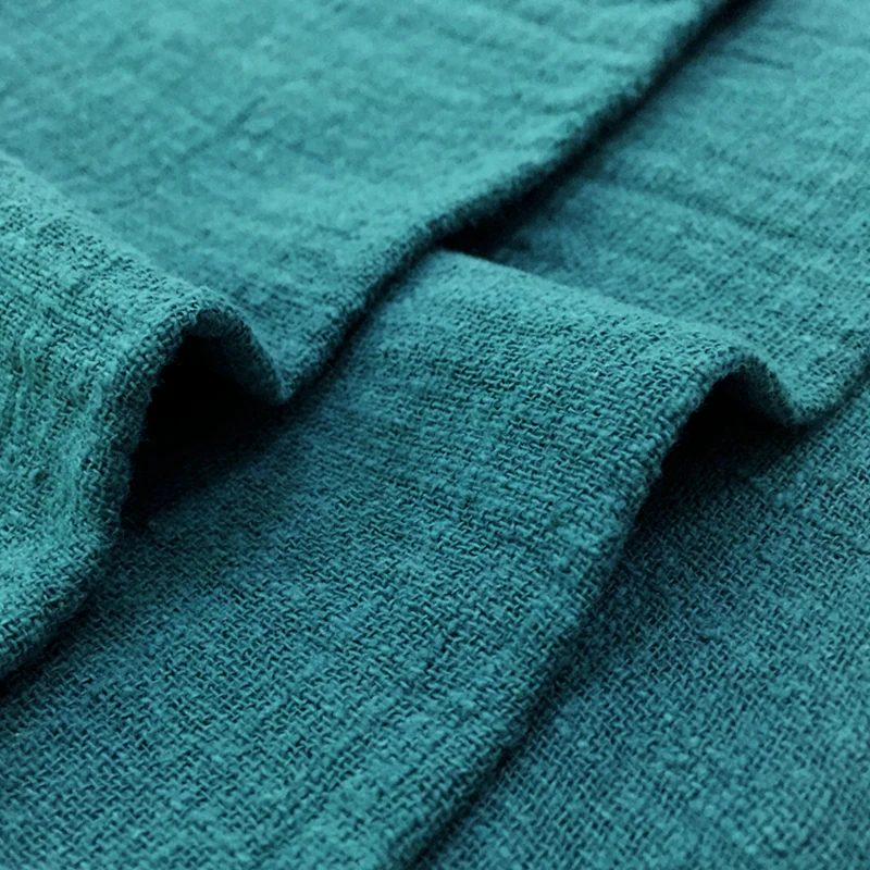 Linen Cotton Fabric Organic Material Pure Natural Flax Fabric Eco DIY Clothes