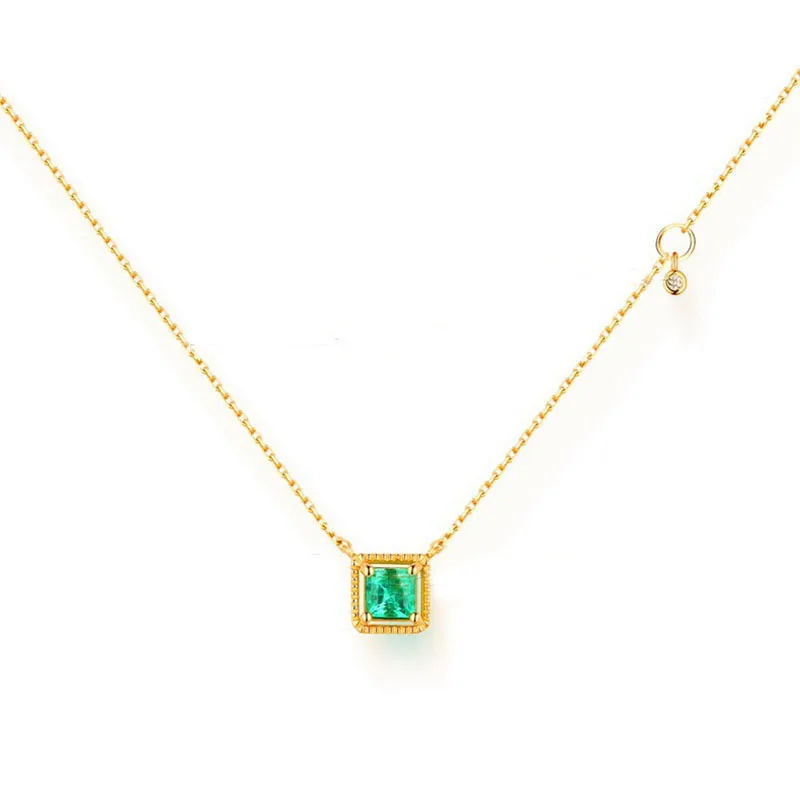 emerald necklace pendant