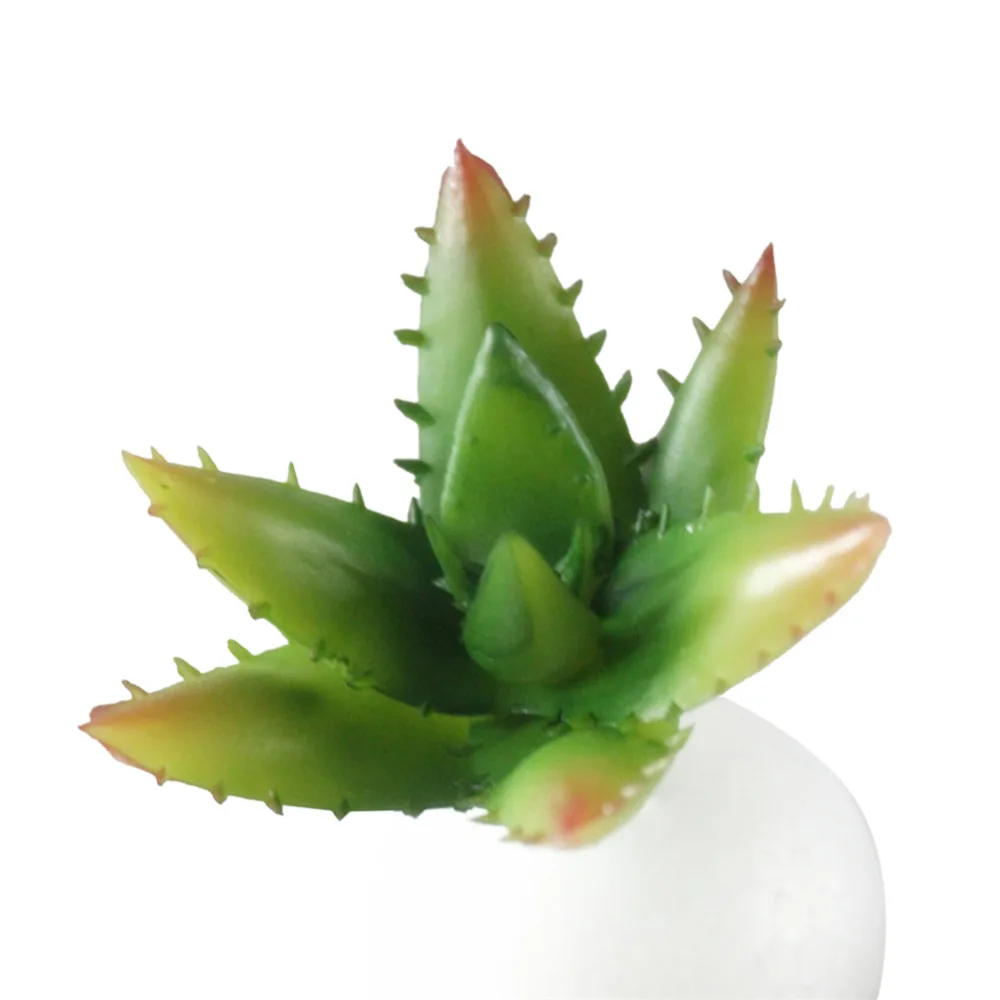 New Simulation Cute Mini Plastic Miniature Succulents Plants Aloe