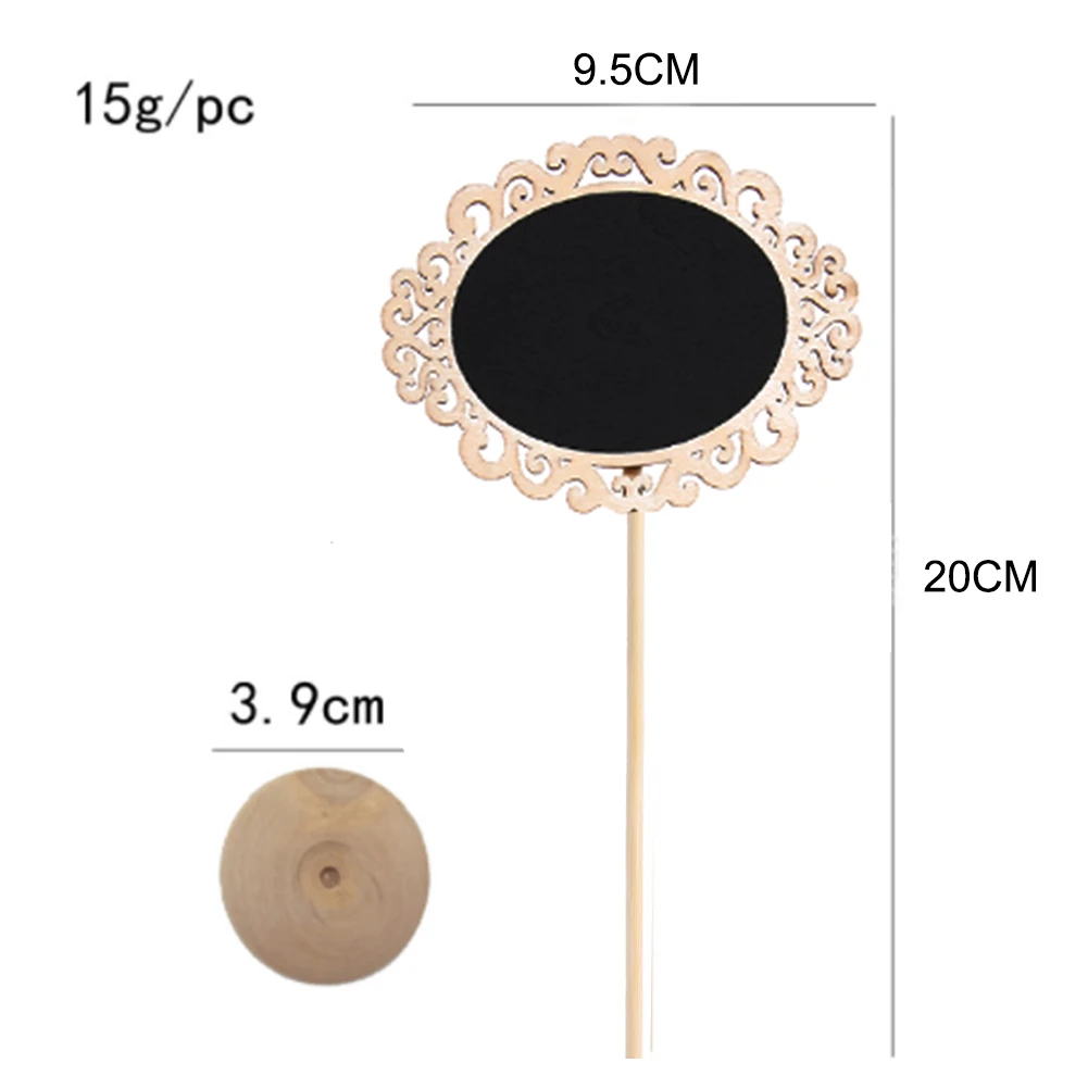 10x мини доске прямоугольник/круглый досок с палкой стоять на месте Держатель Свадебная вечеринка Декор