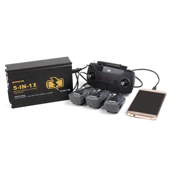 

New arrival 5-in-1 Battery Parallel Charger Remote Controller Charger Dual USB Charger for DJI SPARK
