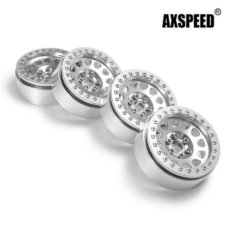 AXSPEED 4 шт. 2 Beadlock Колесные диски для Axial SCX10 RR10 Wraith 90048 90018 TRX4 1/10 RC Rock Crawler