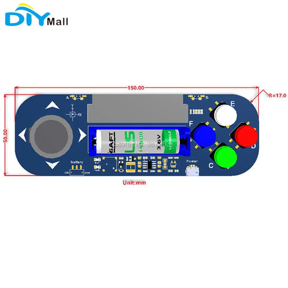 Плата с кнопкой расширения геймпада для Micro:bit Microbit|Модули умного дома| |