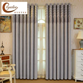 

{byetee} New Arrival Quality Window Curtains for Living Room Luxury Bedroom Drapes Ready Made Cortina Blackout Curtain