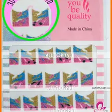 Французский наклейки на ногти Высокое качество 250x 3D дизайн ногтей наклейки