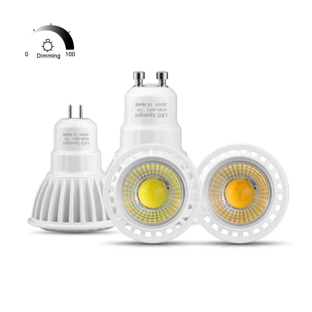 

GU5.3 GU10 LED Bulb Dimmable LED Spotlight AC 220V 110V 3W 5W 7W Honest Watt Home Lamp Spot light Indoor AC85V-265V