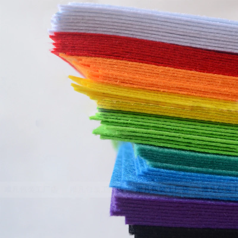 40 шт 15x15 см полиэфирная Нетканая войлочная ткань DIY войлочная Ремесленная ткань фетровая ткань игрушки ткани ручной войлочный материал