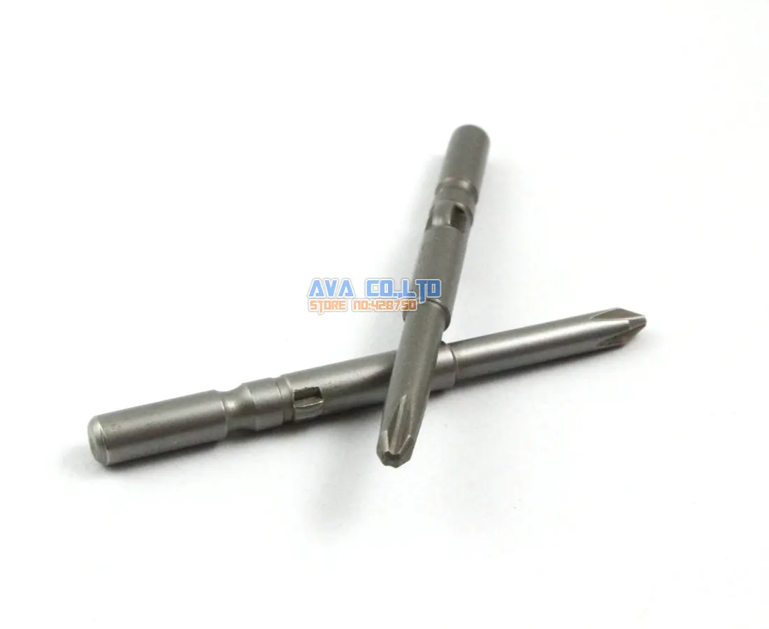 

10 Pieces 4.0mm PH2 Magnetic Phillips Screwdriver Bit S2 Steel 5mm Round Shank 60mm Long
