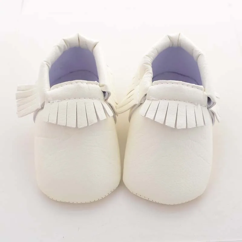 white soft sole baby shoes